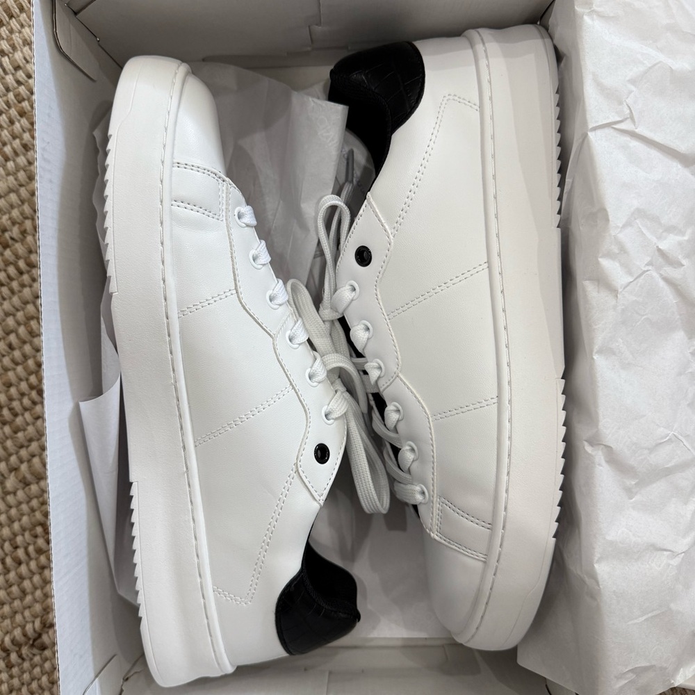 White and Black Men's Sneakers Calvin Klein